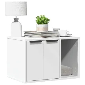 Mueble arenero para gatos madera ingeniería blanco 60x40x40 cm by , Cat furniture - Ref: Foro24-857724, Price: 54,97 €, Disco...