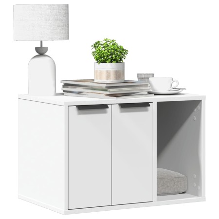 Mueble arenero para gatos madera ingeniería blanco 60x40x40 cm by , Cat furniture - Ref: Foro24-857724, Price: 51,43 €, Disco...