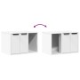 Katzensandkastenmöbel aus weißem Ingenieurholz, 60x40x40 cm. von , Katzenmöbel - Ref: Foro24-857724, Preis: 51,43 €, Rabatt: %