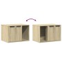 Katzensandmöbel aus Eichenholz Sonoma 60x40x40 cm von , Katzenmöbel - Ref: Foro24-857726, Preis: 52,62 €, Rabatt: %