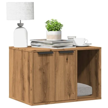 Katzensandkastenmöbel aus Holz, handgefertigt, 60x40x40 cm. von , Katzenmöbel - Ref: Foro24-857732, Preis: 55,43 €, Rabatt: %