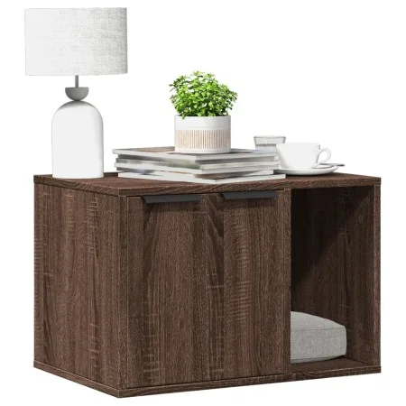 Mueble arenero para gatos madera ingeniería marrón 60x40x40 cm de , Mobiliario para gatos - Ref: Foro24-857730, Precio: 56,17...