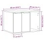 Mueble arenero para gatos madera ingeniería marrón 60x40x40 cm de , Mobiliario para gatos - Ref: Foro24-857730, Precio: 56,17...