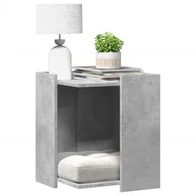 Mueble arenero de gatos madera gris hormigón 42x42x51 cm by , Cat furniture - Ref: Foro24-857745, Price: 40,00 €, Discount: %