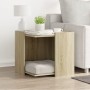Katzensandkastenmöbel aus Eichenholz Sonoma 53x53x51 cm von , Katzenmöbel - Ref: Foro24-857753, Preis: 51,23 €, Rabatt: %