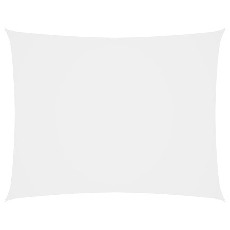 Toldo de vela rectangular tela Oxford blanco 2,5x3,5 m