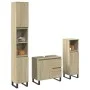 Set de muebles de baño 3 pzas madera contrachapada roble Sonoma von , Badezimmermöbel - Ref: Foro24-3307678, Preis: 208,00 €,...