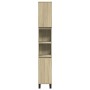 Set de muebles de baño 3 pzas madera contrachapada roble Sonoma by , Bathroom furniture - Ref: Foro24-3307678, Price: 216,98 ...