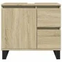 Set de muebles de baño 3 pzas madera contrachapada roble Sonoma von , Badezimmermöbel - Ref: Foro24-3307678, Preis: 208,00 €,...