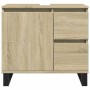 Set de muebles de baño 3 pzas madera contrachapada roble Sonoma by , Bathroom furniture - Ref: Foro24-3307678, Price: 216,98 ...