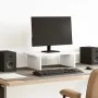 Soporte de monitor cajones madera ingeniería blanco 50x27x15 cm by , Computer bases and risers - Ref: Foro24-854697, Price: 2...
