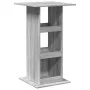 Mesa alta bar con almacenaje madera gris Sonoma 60x60x102 cm by , Kitchen and dining tables - Ref: Foro24-854333, Price: 70,6...