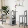 Mesa alta bar con almacenaje madera gris Sonoma 60x60x102 cm by , Kitchen and dining tables - Ref: Foro24-854333, Price: 70,6...