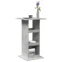 Mesa alta bar con almacenaje madera gris hormigón 60x60x102 cm by , Kitchen and dining tables - Ref: Foro24-854331, Price: 71...