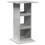 Mesa alta bar con almacenaje madera gris hormigón 60x60x102 cm by , Kitchen and dining tables - Ref: Foro24-854331, Price: 71...