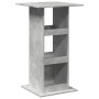 Mesa alta bar con almacenaje madera gris hormigón 60x60x102 cm by , Kitchen and dining tables - Ref: Foro24-854331, Price: 72...
