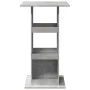 Mesa alta bar con almacenaje madera gris hormigón 60x60x102 cm by , Kitchen and dining tables - Ref: Foro24-854331, Price: 71...
