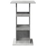 Mesa alta bar con almacenaje madera gris hormigón 60x60x102 cm by , Kitchen and dining tables - Ref: Foro24-854331, Price: 72...
