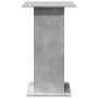 Mesa alta bar con almacenaje madera gris hormigón 60x60x102 cm by , Kitchen and dining tables - Ref: Foro24-854331, Price: 72...