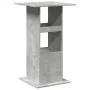 Mesa alta bar con almacenaje madera gris hormigón 60x60x102 cm by , Kitchen and dining tables - Ref: Foro24-854331, Price: 71...