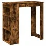 Mesa alta bar con estantes roble ahumado 102x50x103,5 cm von , Küchen- und Esstische - Ref: Foro24-854359, Preis: 79,34 €, Ra...