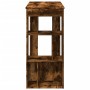 Mesa alta bar con estantes roble ahumado 102x50x103,5 cm von , Küchen- und Esstische - Ref: Foro24-854359, Preis: 80,49 €, Ra...