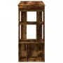 Mesa alta bar con estantes roble ahumado 102x50x103,5 cm von , Küchen- und Esstische - Ref: Foro24-854359, Preis: 79,34 €, Ra...