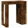 Mesa alta bar con estantes roble ahumado 102x50x103,5 cm von , Küchen- und Esstische - Ref: Foro24-854359, Preis: 79,34 €, Ra...