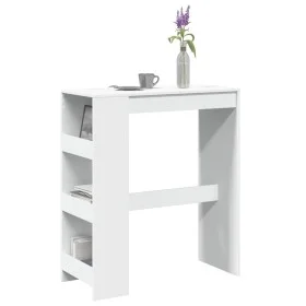 Mesa alta con estantes madera ingeniería 90x40x103,5 cm by , Kitchen and dining tables - Ref: Foro24-854373, Price: 86,91 €, ...