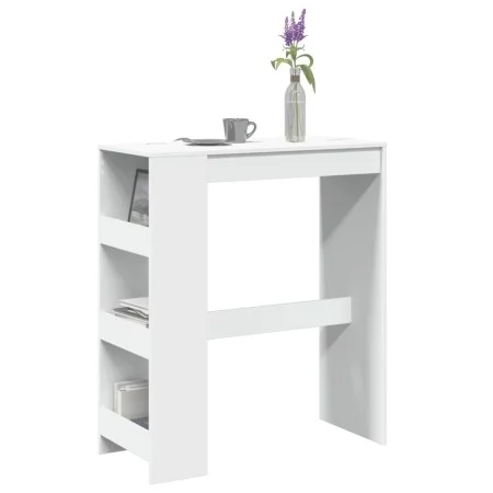 Mesa alta con estantes madera ingeniería 90x40x103,5 cm de , Mesas de cocina y de comedor - Ref: Foro24-854373, Precio: 86,66...