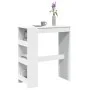 Mesa alta con estantes madera ingeniería 90x40x103,5 cm de , Mesas de cocina y de comedor - Ref: Foro24-854373, Precio: 86,66...