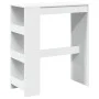 Mesa alta con estantes madera ingeniería 90x40x103,5 cm de , Mesas de cocina y de comedor - Ref: Foro24-854373, Precio: 86,66...