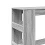 Mesa alta bar con estantes madera gris Sonoma 90x47,5x103,5 cm de , Mesas de cocina y de comedor - Ref: Foro24-854378, Precio...