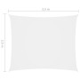 Rechteckige Segelmarkise Oxford-Stoff weiß 2,5x3,5 m von vidaXL, Sonnenschirme - Ref: Foro24-135261, Preis: 27,13 €, Rabatt: %