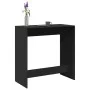 Mesa alta de bar madera ingeniería negra 102x50x103,5 cm by , Kitchen and dining tables - Ref: Foro24-854428, Price: 88,37 €,...
