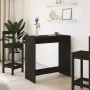 Hoher Barhockertisch aus schwarzem Ingenieurholz 102x50x103,5 cm. von , Küchen- und Esstische - Ref: Foro24-854428, Preis: 88...