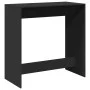 Mesa alta de bar madera ingeniería negra 102x50x103,5 cm by , Kitchen and dining tables - Ref: Foro24-854428, Price: 88,37 €,...