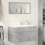 Armario para lavabo contrachapada gris hormigón 80x38,5x46 cm by , Bathroom furniture - Ref: Foro24-856210, Price: 42,59 €, D...