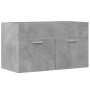 Waschbeckenunterschrank aus grauer Beton-Sperrholzplatte, 80x38,5x46 cm. von , Badezimmermöbel - Ref: Foro24-856210, Preis: 4...