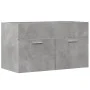 Waschbeckenunterschrank aus grauer Beton-Sperrholzplatte, 80x38,5x46 cm. von , Badezimmermöbel - Ref: Foro24-856210, Preis: 4...