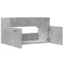 Waschbeckenunterschrank aus grauer Beton-Sperrholzplatte, 80x38,5x46 cm. von , Badezimmermöbel - Ref: Foro24-856210, Preis: 4...