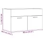 Waschbeckenunterschrank aus grauer Beton-Sperrholzplatte, 80x38,5x46 cm. von , Badezimmermöbel - Ref: Foro24-856210, Preis: 4...