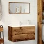 Wandschrank für Badezimmer aus gealtertem Ingenieurholz, 80x38,5x45cm. von , Badezimmermöbel - Ref: Foro24-856246, Preis: 64,...