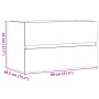 Wandschrank für Badezimmer aus gealtertem Ingenieurholz, 80x38,5x45cm. von , Badezimmermöbel - Ref: Foro24-856246, Preis: 65,...