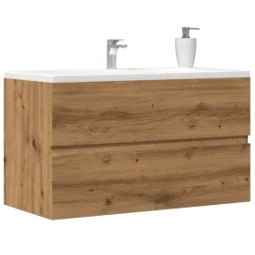 Mueble de lavabo madera ingeniería roble artisian 90x38,5x45 cm de , Muebles de baño - Ref: Foro24-856250, Precio: 82,44 €, D...