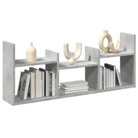 Mueble de pared madera ingeniería gris hormigón 100x18x40 cm by , Shelves and shelves - Ref: Foro24-854799, Price: 26,20 €, D...