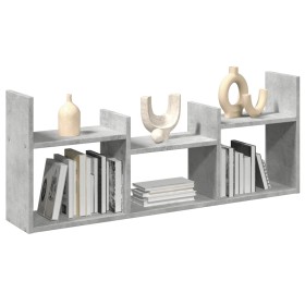 Mueble de pared madera ingeniería gris hormigón 100x18x40 cm by , Shelves and shelves - Ref: Foro24-854799, Price: 26,55 €, D...