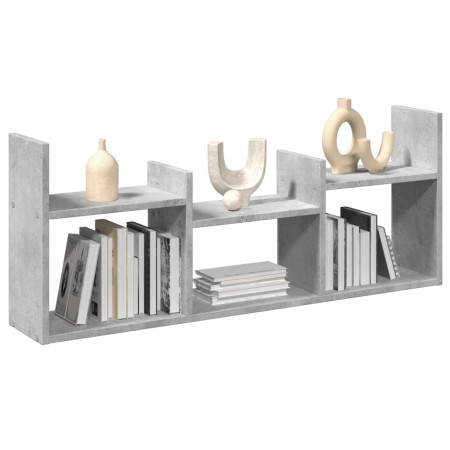 Wandregal aus grauem Beton-Ingenieurholz, 100x18x40 cm. von , Regale und Regale - Ref: Foro24-854799, Preis: 26,55 €, Rabatt: %