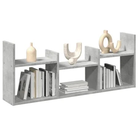 Wandregal aus grauem Beton-Ingenieurholz, 100x18x40 cm. von , Regale und Regale - Ref: Foro24-854799, Preis: 26,20 €, Rabatt: %