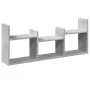 Mueble de pared madera ingeniería gris hormigón 100x18x40 cm by , Shelves and shelves - Ref: Foro24-854799, Price: 26,20 €, D...